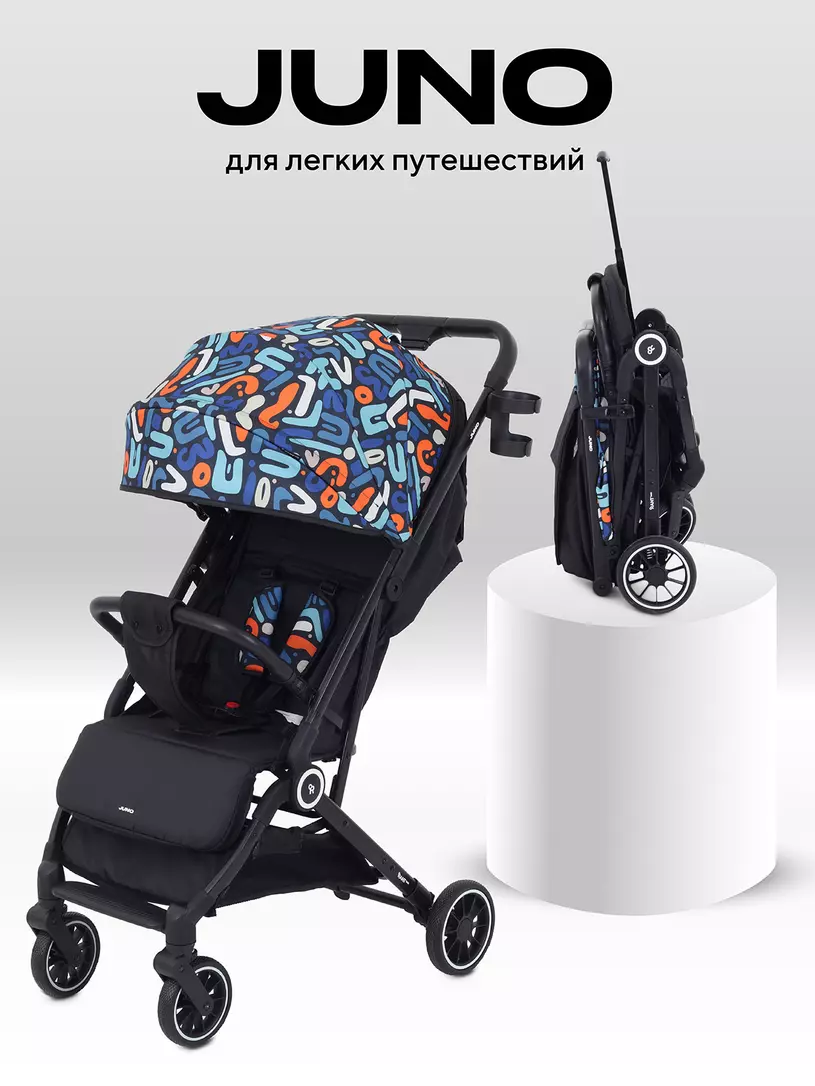 Коляска прогулочная Rant Basic Juno Pink Синий