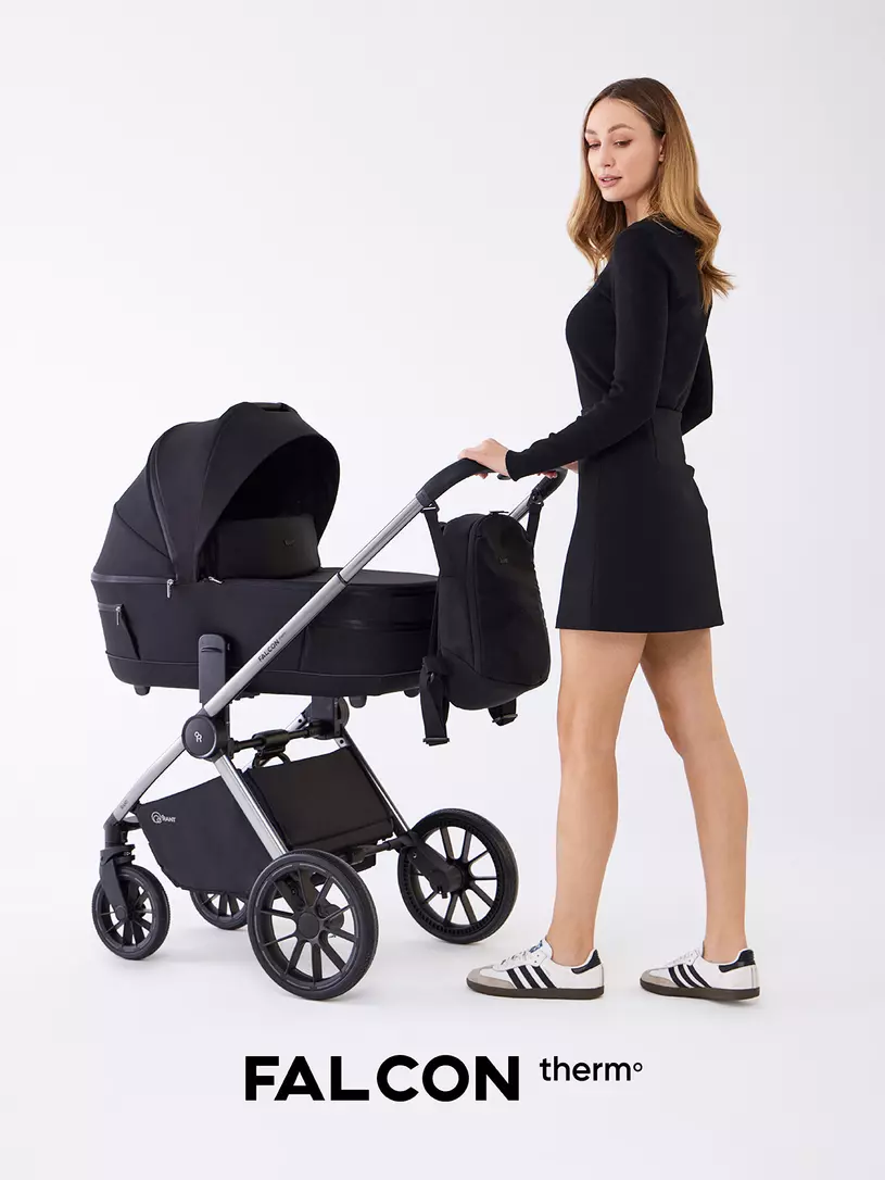 Коляска 2 в 1 Rant Falcon Therm Dark green Черный