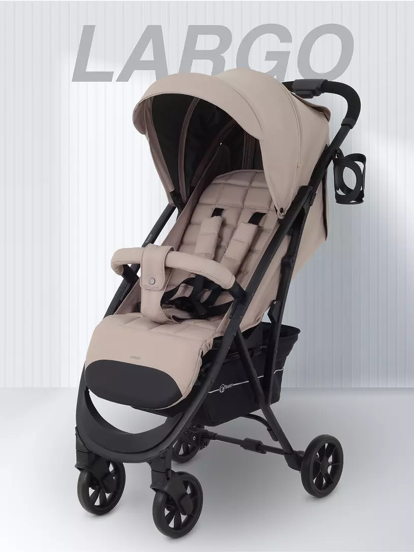 Коляска прогулочная Rant Largo 2024 Orange brown Бежевый
