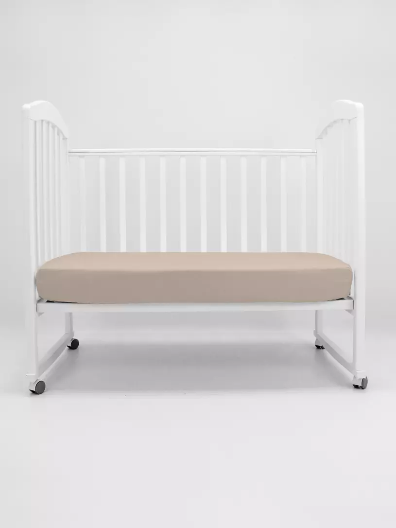 Простыня на резинке Топотушки 002/1 белый Коричневый