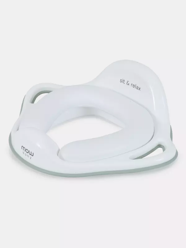 Накладка на унитаз Mowbaby Fancy белый/оливковый