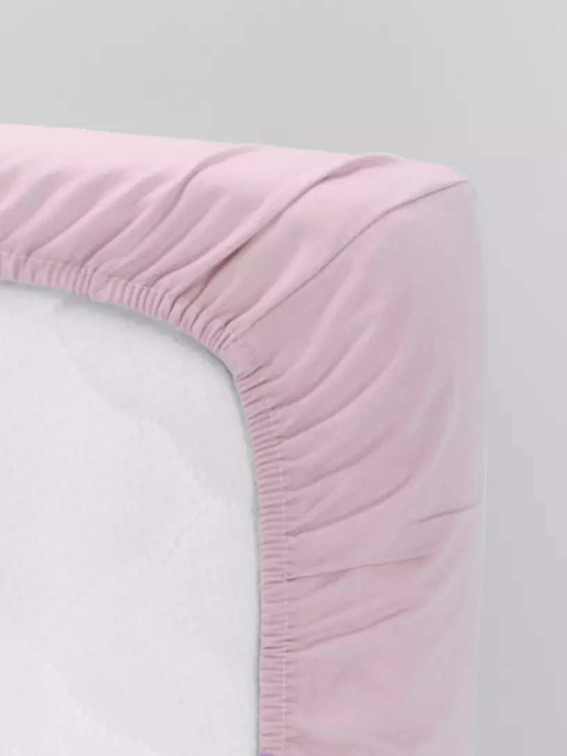 Простыня на резинке Топотушки 002/1 белый Розовый