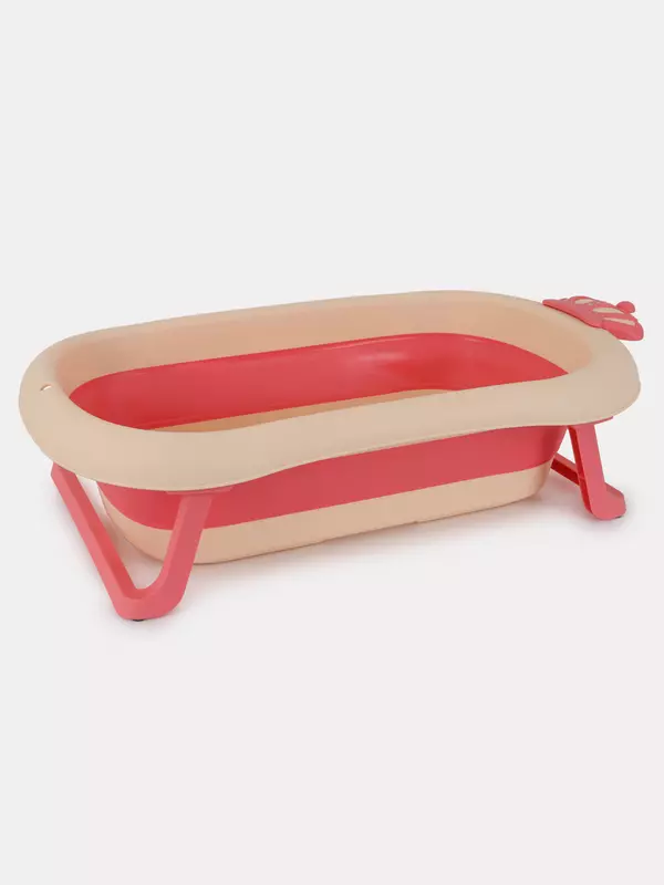 Ванна детская Rant Ferry со сливом складная Pink