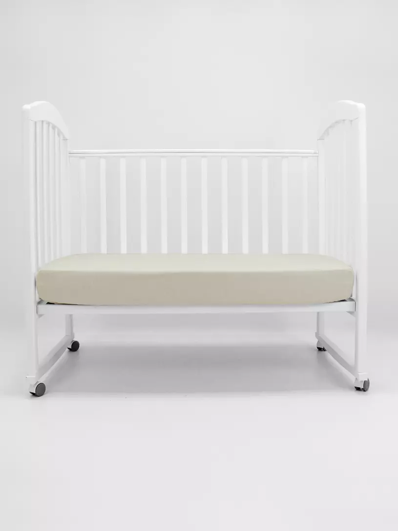 Простыня на резинке Топотушки 002/1 белый Серый