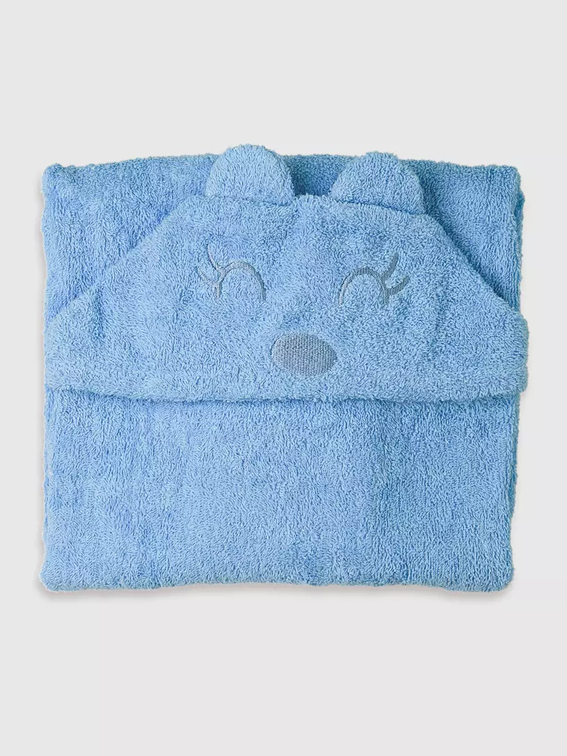 Полотенце-уголок Топотушки М7 махра 120х75 см мятный Голубой