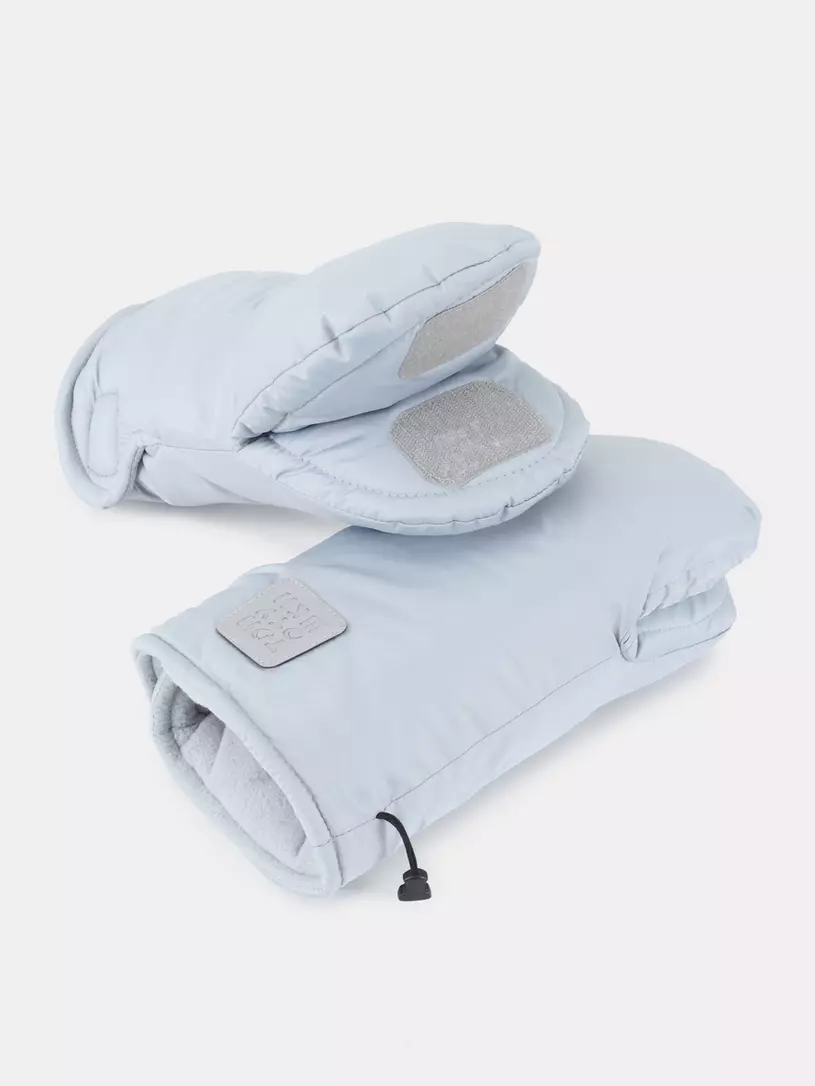 Рукавички на коляску Топотушки Нильс (с липучками) графит Серый