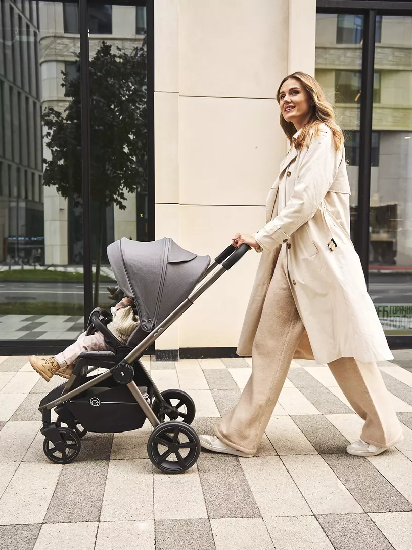 Коляска прогулочная Rant Flex Pro 2023 RA099 Black Серый