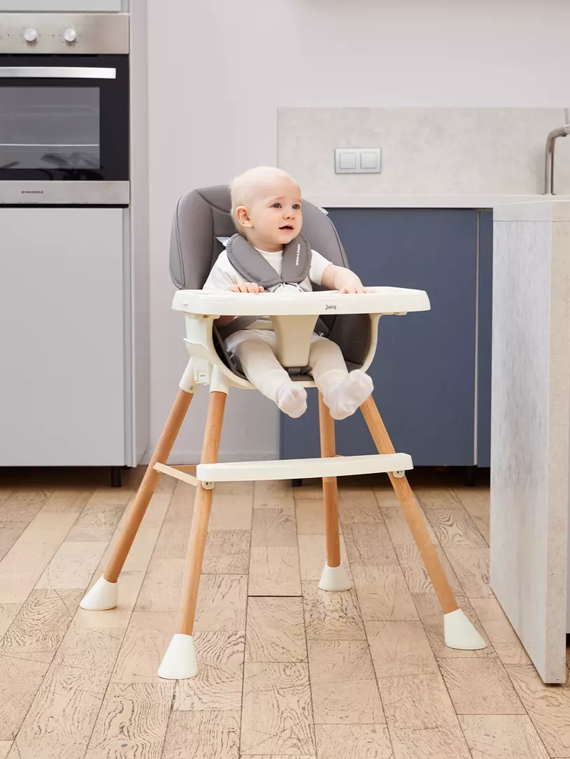 Стульчик для кормления Rant Juicy Cloud pink Серый