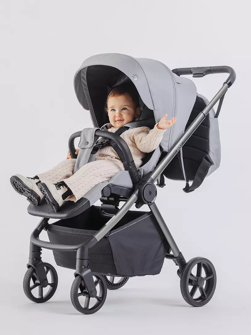 Коляска прогулочная Rant Golf Maroon brown Серый