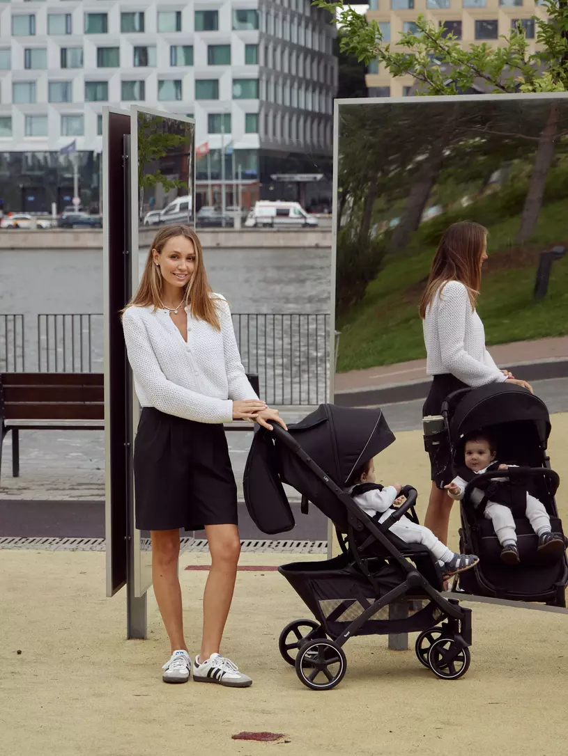 Коляска прогулочная Rant Life Green Черный