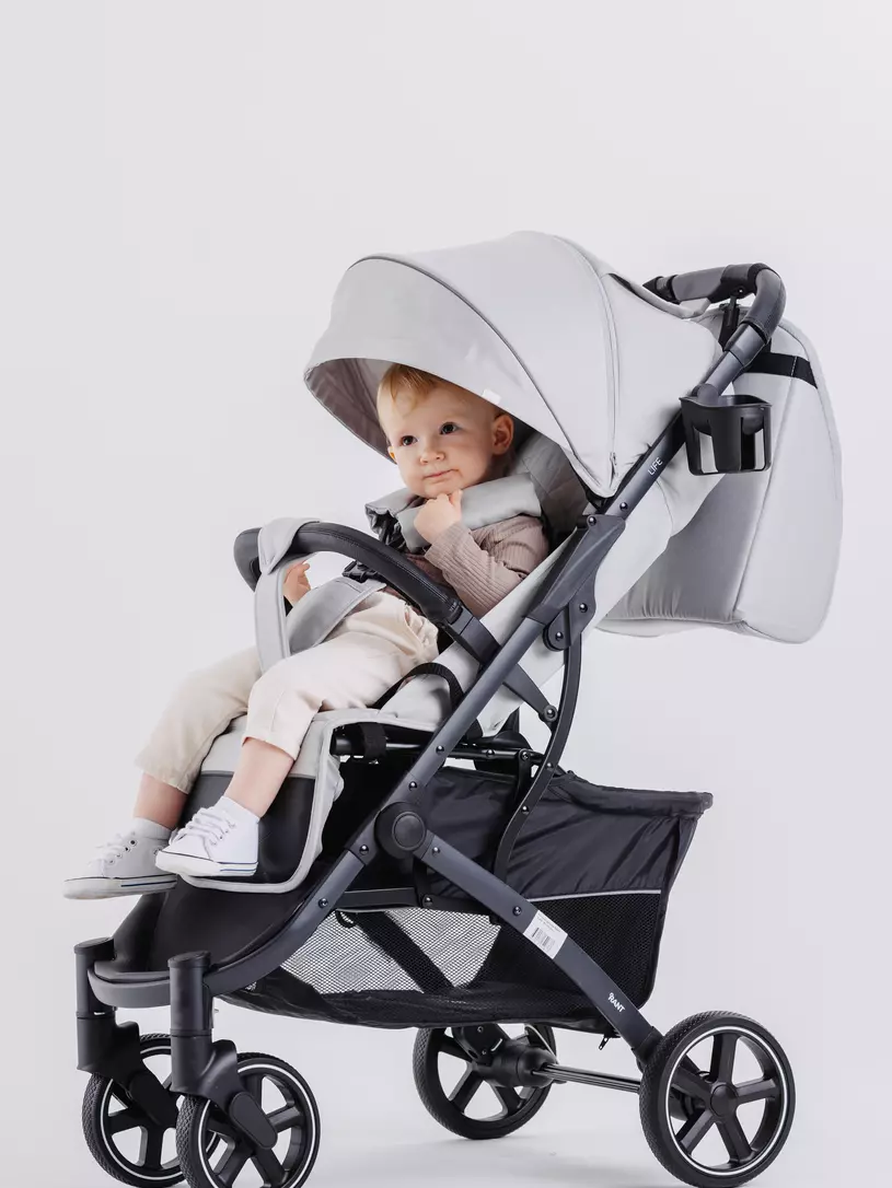 Коляска прогулочная Rant Life Green Серый